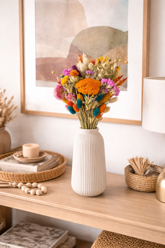 Bouquet de flores secas mix cores