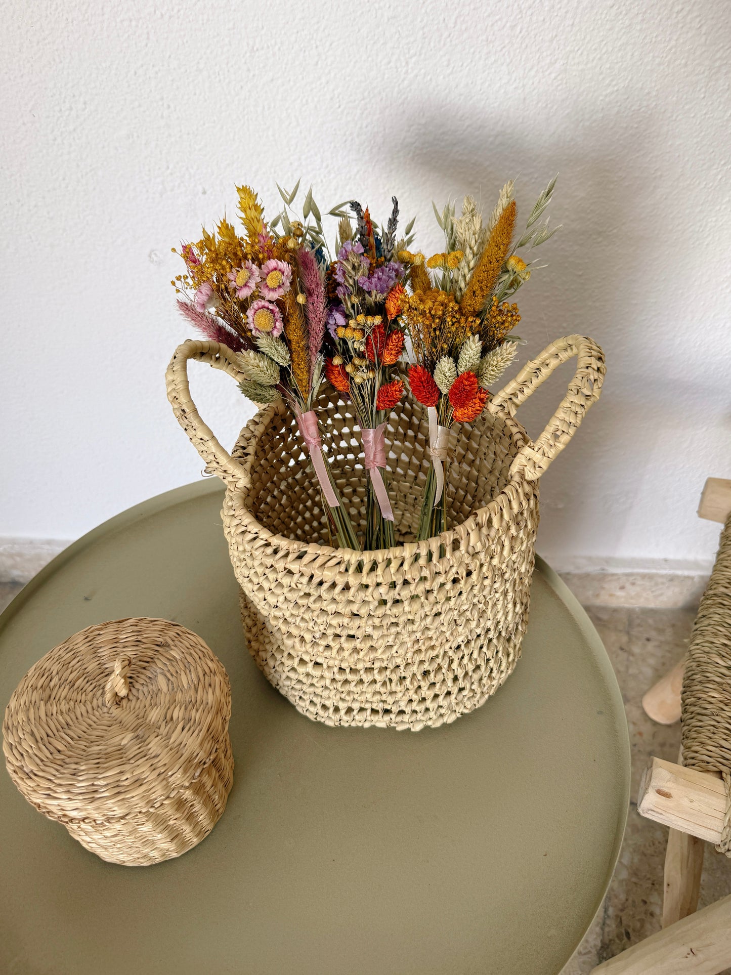 Mini Bouquet de Flores Secas - Set de 3
