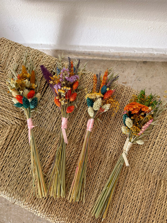 Mini Bouquet de Flores Secas - Set de 3